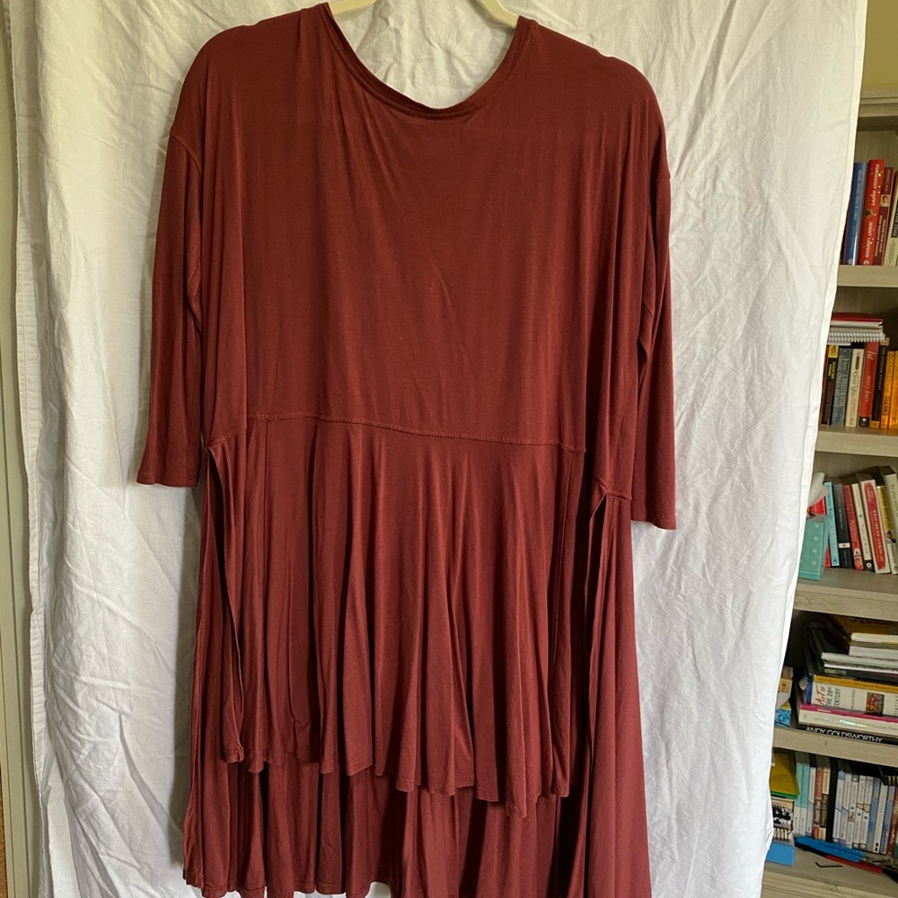 Rust colored light weight Free People tunic size XS. - Picture 2 of 4